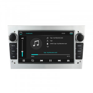 Navigatie dedicata cu Android Opel Corsa D 2006 - 2014, gri deschis, 1GB RAM, Radio GPS Dual Zone, Display HD 7" Touchscreen, Internet Wi-Fi, Bluetooth, MirrorLink, USB, Waze