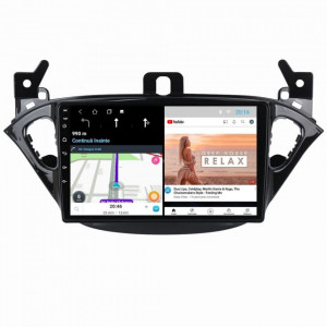 Navigatie dedicata cu Android Opel Corsa E 2014 - 2019, 2GB RAM, Radio GPS Dual Zone, Display HD 9" Touchscreen, Internet Wi-Fi, Bluetooth, MirrorLink, USB, Waze
