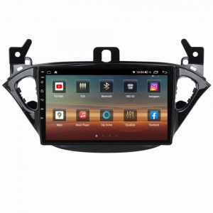 Navigatie dedicata cu Android Opel Corsa E 2014 - 2019, 8GB RAM, Radio GPS Dual Zone, Display HD IPS 9" Touchscreen, Internet Wi-Fi si slot SIM 4G, Bluetooth, MirrorLink, USB, Waze