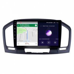 Navigatie dedicata cu Android Opel Insignia A 2008 - 2013, 4GB RAM, Radio GPS Dual Zone, Display HD IPS 9" Touchscreen, Internet Wi-Fi si slot SIM 4G, Bluetooth, MirrorLink, USB, Waze