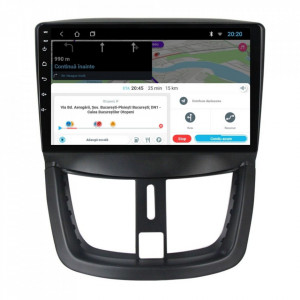 Navigatie dedicata cu Android Peugeot 207 2006 - 2015, 2GB RAM, Radio GPS Dual Zone, Display HD 9" Touchscreen, Internet Wi-Fi, Bluetooth, MirrorLink, USB, Waze