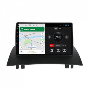 Navigatie dedicata cu Android Renault Megane II 2001 - 2009, 2GB RAM, Radio GPS Dual Zone, Display HD 9" Touchscreen, Internet Wi-Fi, Bluetooth, MirrorLink, USB, Waze