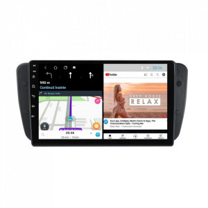 Navigatie dedicata cu Android Seat Ibiza IV 2008 - 2013, 2GB RAM, Radio GPS Dual Zone, Display HD 9" Touchscreen, Internet Wi-Fi, Bluetooth, MirrorLink, USB, Waze