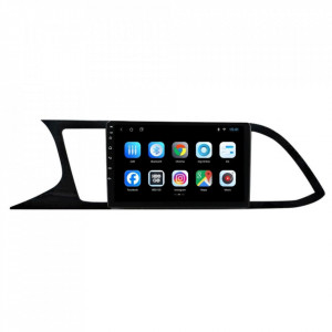 Navigatie dedicata cu Android Seat Leon 5F 2013 - 2020, 2GB RAM, Radio GPS Dual Zone, Display HD 9" Touchscreen, Internet Wi-Fi, Bluetooth, MirrorLink, USB, Waze