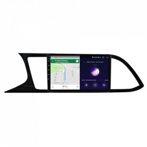 Navigatie dedicata cu Android Seat Leon 5F 2013 - 2020, 6GB RAM, Radio GPS Dual Zone, Display HD IPS 9" Touchscreen, Internet Wi-Fi si slot SIM 4G, Bluetooth, MirrorLink, USB, Waze