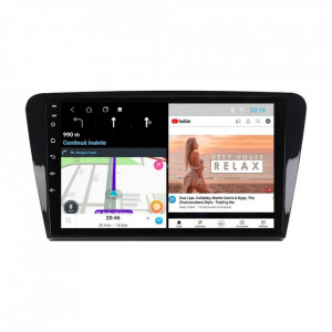 Navigatie dedicata cu Android Skoda Octavia III 2013 - 2020, 1GB RAM, Radio GPS Dual Zone, Display HD 10" Touchscreen, Internet Wi-Fi, Bluetooth, MirrorLink, USB, Waze