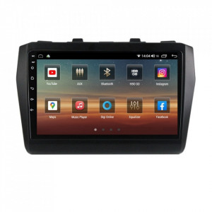 Navigatie dedicata cu Android Suzuki Swift V dupa 2017, 4GB RAM, Radio GPS Dual Zone, Display HD IPS 9" Touchscreen, Internet Wi-Fi si slot SIM 4G, Bluetooth, MirrorLink, USB, Waze