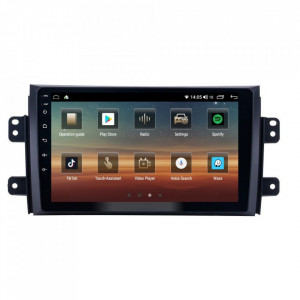 Navigatie dedicata cu Android Suzuki SX4 2006 - 2014, 8GB RAM, Radio GPS Dual Zone, Display HD IPS 9" Touchscreen, Internet Wi-Fi si slot SIM 4G, Bluetooth, MirrorLink, USB, Waze