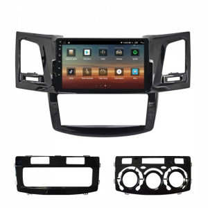 Navigatie dedicata cu Android Toyota Hilux VII 2004 - 2015, 6GB RAM, Radio GPS Dual Zone, Display HD IPS 9" Touchscreen, Internet Wi-Fi si slot SIM 4G, Bluetooth, MirrorLink, USB, Waze