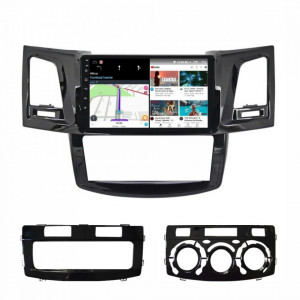 Navigatie dedicata cu Android Toyota Hilux VII 2004 - 2015, 6GB RAM, Radio GPS Dual Zone, Display HD IPS 9" Touchscreen, Internet Wi-Fi si slot SIM 4G, Bluetooth, MirrorLink, USB, Waze