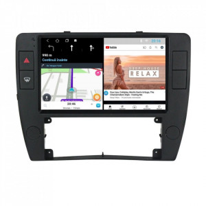 Navigatie dedicata cu Android VW Passat B5.5 2001 - 2005, 2GB RAM, Radio GPS Dual Zone, Display HD 9" Touchscreen, Internet Wi-Fi, Bluetooth, MirrorLink, USB, Waze