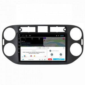 Navigatie dedicata cu Android VW Tiguan I 2012 - 2018, 2GB RAM, Radio GPS Dual Zone, Display HD 9" Touchscreen, Internet Wi-Fi, Bluetooth, MirrorLink, USB, Waze