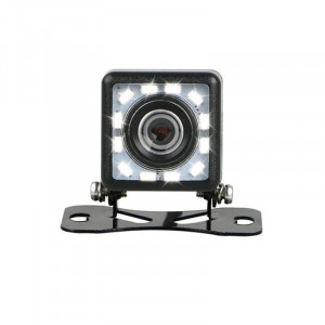 Camera marsarier auto cu 12 LED-uri, Night Vision, rezistenta la apa si praf, cablu video 6m, unghi 170 grade
