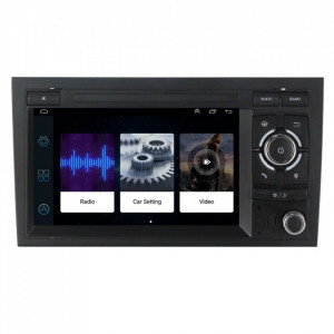 Navigatie dedicata cu Android Audi A4 (B6, B7) 2000 - 2008, 1GB RAM, Radio GPS Dual Zone, Display HD 7" Touchscreen, Internet Wi-Fi, Bluetooth, MirrorLink, USB, Waze