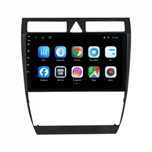 Navigatie dedicata cu Android Audi A6 (C5) 1997 - 2005, 2GB RAM, Radio GPS Dual Zone, Display HD 9" Touchscreen, Internet Wi-Fi, Bluetooth, MirrorLink, USB, Waze