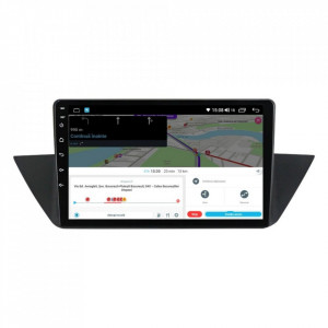 Navigatie dedicata cu Android BMW X1 (E84) 2009 - 2015, 8GB RAM, Radio GPS Dual Zone, Display HD IPS 10" Touchscreen, Internet Wi-Fi si slot SIM 4G, Bluetooth, MirrorLink, USB, Waze