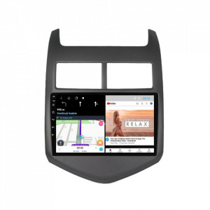Navigatie dedicata cu Android Chevrolet Aveo 2011 - 2014, 2GB RAM, Radio GPS Dual Zone, Display HD 9" Touchscreen, Internet Wi-Fi, Bluetooth, MirrorLink, USB, Waze