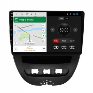 Navigatie dedicata cu Android Citroen C1 I 2005 - 2014, 1GB RAM, Radio GPS Dual Zone, Display HD 10" Touchscreen, Internet Wi-Fi, Bluetooth, MirrorLink, USB, Waze