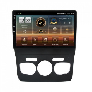 Navigatie dedicata cu Android Citroen C4 II 2009 - 2018, clima automata, 4GB RAM, Radio GPS Dual Zone, Display HD IPS 10" Touchscreen, Internet Wi-Fi si slot SIM 4G, Bluetooth, MirrorLink, USB, Waze
