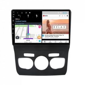 Navigatie dedicata cu Android Citroen C4 II 2009 - 2018, clima automata, 1GB RAM, Radio GPS Dual Zone, Display HD 10" Touchscreen, Internet Wi-Fi, Bluetooth, MirrorLink, USB, Waze
