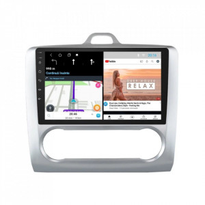Navigatie dedicata cu Android Ford Focus II 2004 - 2011, clima automata, 1GB RAM, Radio GPS Dual Zone, Display HD 9" Touchscreen, Internet Wi-Fi, Bluetooth, MirrorLink, USB, Waze