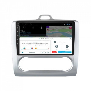 Navigatie dedicata cu Android Ford Focus II 2004 - 2011, clima automata, 2GB RAM, Radio GPS Dual Zone, Display HD 9" Touchscreen, Internet Wi-Fi, Bluetooth, MirrorLink, USB, Waze