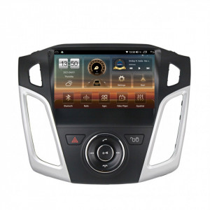Navigatie dedicata cu Android Ford Focus III 2011 - 2018, 6GB RAM, Radio GPS Dual Zone, Display HD IPS 9" Touchscreen, Internet Wi-Fi si slot SIM 4G, Bluetooth, MirrorLink, USB, Waze
