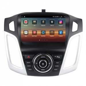 Navigatie dedicata cu Android Ford Focus III 2011 - 2018, 8GB RAM, Radio GPS Dual Zone, Display HD IPS 9" Touchscreen, Internet Wi-Fi si slot SIM 4G, Bluetooth, MirrorLink, USB, Waze