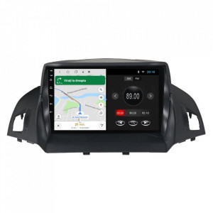 Navigatie dedicata cu Android Ford Kuga II 2012 - 2019, 2GB RAM, Radio GPS Dual Zone, Display HD 9" Touchscreen, Internet Wi-Fi, Bluetooth, MirrorLink, USB, Waze