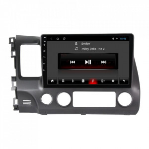 Navigatie dedicata cu Android Honda Civic VIII Sedan 2006 - 2011, 1GB RAM, Radio GPS Dual Zone, Display HD 10" Touchscreen, Internet Wi-Fi, Bluetooth, MirrorLink, USB, Waze