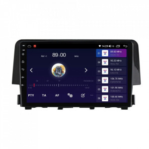 Navigatie dedicata cu Android Honda Civic X 2015 - 2021, 6GB RAM, Radio GPS Dual Zone, Display HD IPS 9" Touchscreen, Internet Wi-Fi si slot SIM 4G, Bluetooth, MirrorLink, USB, Waze