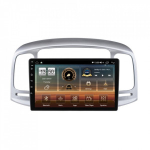 Navigatie dedicata cu Android Hyundai Accent III 2005 - 2010, 8GB RAM, Radio GPS Dual Zone, Display HD IPS 9" Touchscreen, Internet Wi-Fi si slot SIM 4G, Bluetooth, MirrorLink, USB, Waze