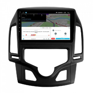 Navigatie dedicata cu Android Hyundai i30 2007 - 2012, clima automata, 6GB RAM, Radio GPS Dual Zone, Display HD IPS 9" Touchscreen, Internet Wi-Fi si slot SIM 4G, Bluetooth, MirrorLink, USB, Waze