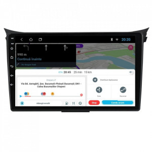 Navigatie dedicata cu Android Hyundai i30 2011 - 2017, 1GB RAM, Radio GPS Dual Zone, Display HD 9" Touchscreen, Internet Wi-Fi, Bluetooth, MirrorLink, USB, Waze