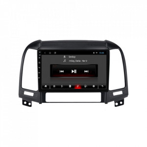 Navigatie dedicata cu Android Hyundai Santa Fe II 2006 - 2012, 1GB RAM, Radio GPS Dual Zone, Display HD 9" Touchscreen, Internet Wi-Fi, Bluetooth, MirrorLink, USB, Waze