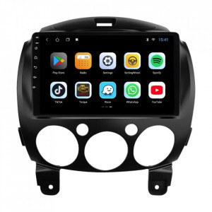Navigatie dedicata cu Android Mazda 2 2007 - 2014, 1GB RAM, Radio GPS Dual Zone, Display HD 9" Touchscreen, Internet Wi-Fi, Bluetooth, MirrorLink, USB, Waze