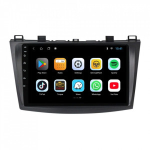 Navigatie dedicata cu Android Mazda 3 2009 - 2013, 2GB RAM, Radio GPS Dual Zone, Display HD 9" Touchscreen, Internet Wi-Fi, Bluetooth, MirrorLink, USB, Waze