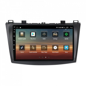 Navigatie dedicata cu Android Mazda 3 2009 - 2013, 4GB RAM, Radio GPS Dual Zone, Display HD IPS 9" Touchscreen, Internet Wi-Fi si slot SIM 4G, Bluetooth, MirrorLink, USB, Waze