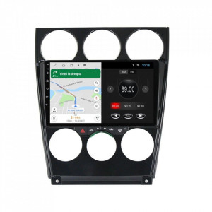 Navigatie dedicata cu Android Mazda 6 2002 - 2008, 2GB RAM, Radio GPS Dual Zone, Display HD 9" Touchscreen, Internet Wi-Fi, Bluetooth, MirrorLink, USB, Waze
