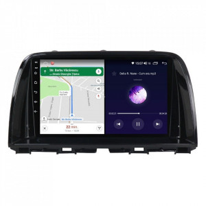 Navigatie dedicata cu Android Mazda CX-5 2011 - 2017, 4GB RAM, Radio GPS Dual Zone, Display HD IPS 9" Touchscreen, Internet Wi-Fi si slot SIM 4G, Bluetooth, MirrorLink, USB, Waze