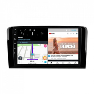 Navigatie dedicata cu Android Mercedes M-Class ML W164 2005 - 2012, 1GB RAM, Radio GPS Dual Zone, Display HD 9" Touchscreen, Internet Wi-Fi, Bluetooth, MirrorLink, USB, Waze
