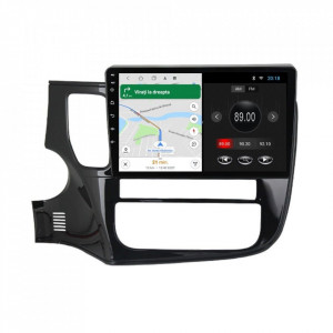 Navigatie dedicata cu Android Mitsubishi Outlander III 2012 - 2018, 1GB RAM, Radio GPS Dual Zone, Display HD 9" Touchscreen, Internet Wi-Fi, Bluetooth, MirrorLink, USB, Waze