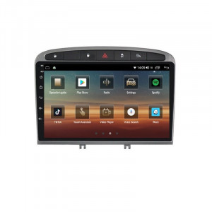 Navigatie dedicata cu Android Peugeot 308 I 2007 - 2013, 8GB RAM, Radio GPS Dual Zone, Display HD IPS 9" Touchscreen, Internet Wi-Fi si slot SIM 4G, Bluetooth, MirrorLink, USB, Waze