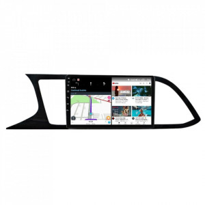 Navigatie dedicata cu Android Seat Leon 5F 2013 - 2020, 4GB RAM, Radio GPS Dual Zone, Display HD IPS 9" Touchscreen, Internet Wi-Fi si slot SIM 4G, Bluetooth, MirrorLink, USB, Waze