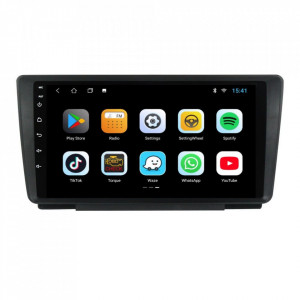 Navigatie dedicata cu Android Skoda Octavia II 2004 - 2013, 1GB RAM, Radio GPS Dual Zone, Display HD 9" Touchscreen, Internet WiFi, Bluetooth, MirrorLink, USB, Waze
