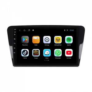 Navigatie dedicata cu Android Skoda Octavia III 2013 - 2020, 1GB RAM, Radio GPS Dual Zone, Display HD 10" Touchscreen, Internet Wi-Fi, Bluetooth, MirrorLink, USB, Waze