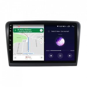 Navigatie dedicata cu Android Skoda Superb II 2008 - 2015, 6GB RAM, Radio GPS Dual Zone, Display HD IPS 10" Touchscreen, Internet Wi-Fi si slot SIM 4G, Bluetooth, MirrorLink, USB, Waze