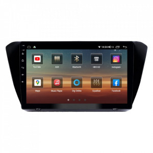 Navigatie dedicata cu Android Skoda Superb III 2015 - 2019, 8GB RAM, Radio GPS Dual Zone, Display HD IPS 10" Touchscreen, Internet Wi-Fi si slot SIM 4G, Bluetooth, MirrorLink, USB, Waze