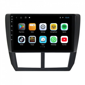 Navigatie dedicata cu Android Subaru Impreza / XV / WRX 2007 - 2014, 1GB RAM, Radio GPS Dual Zone, Display HD 9" Touchscreen, Internet Wi-Fi, Bluetooth, MirrorLink, USB, Waze