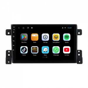 Navigatie dedicata cu Android Suzuki Grand Vitara 2005 - 2015, 2GB RAM, Radio GPS Dual Zone, Display HD 9" Touchscreen, Internet Wi-Fi, Bluetooth, MirrorLink, USB, Waze